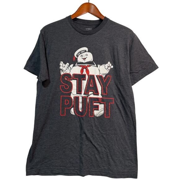 Size M | GHOSTBUSTERS Stay Puft Licensed Artwork Graphic Crewneck T-Shirt - Picture 1 of 8